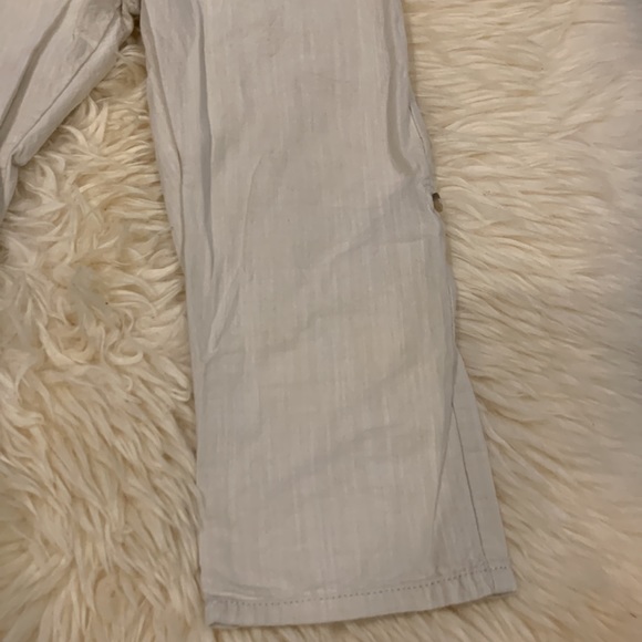 H&M Khaki Roll-Up Pants & Old Navy Dark Blue Pull-On Pants in Size 3-4T - Picture 6 of 10